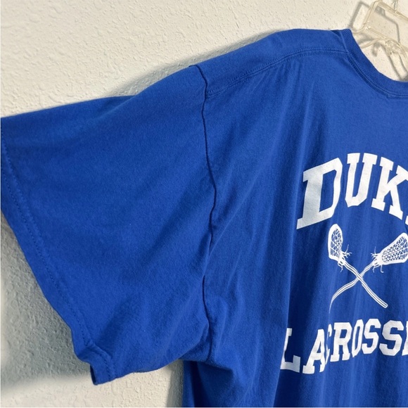 Duke Blue Devils Lacrosse TRT T-Shirt Men’s 2XL Blue Short Sleeve Double Sided - Picture 10 of 10